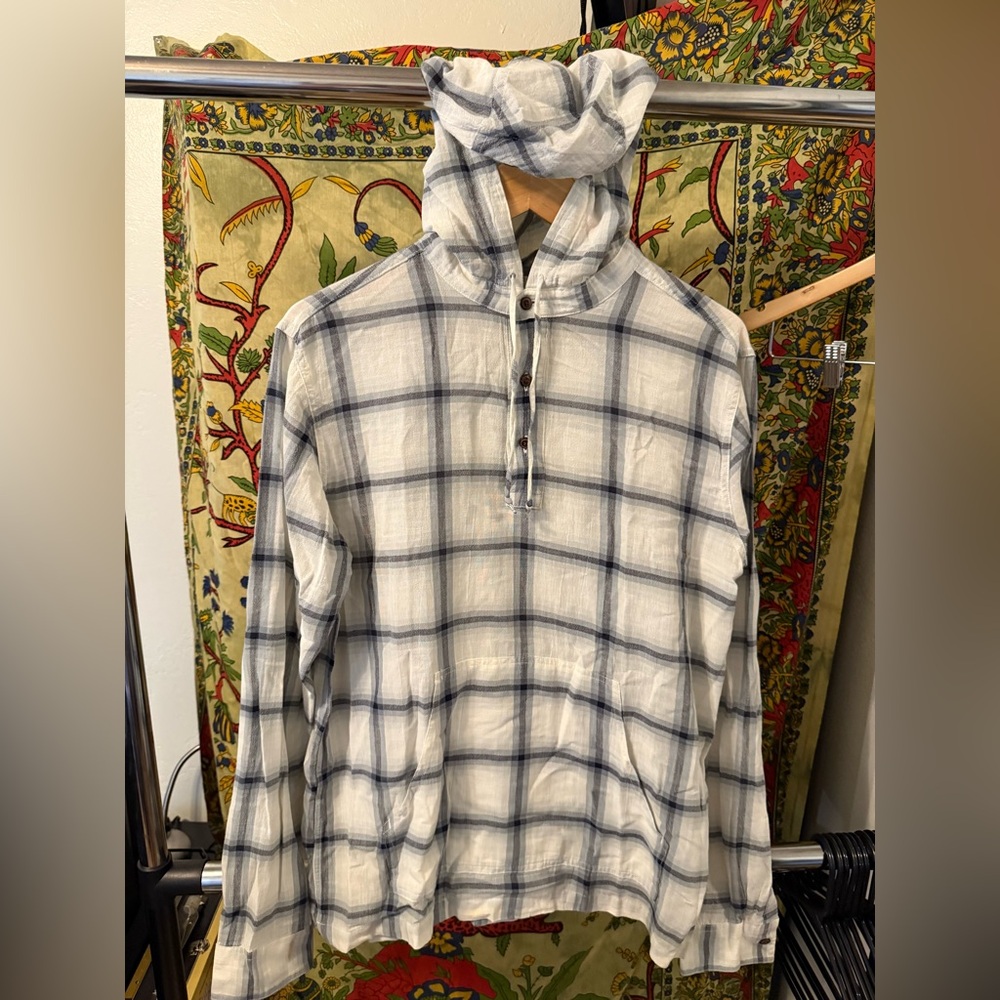 Lightweight Plaid Patagonia Hooded Shirt